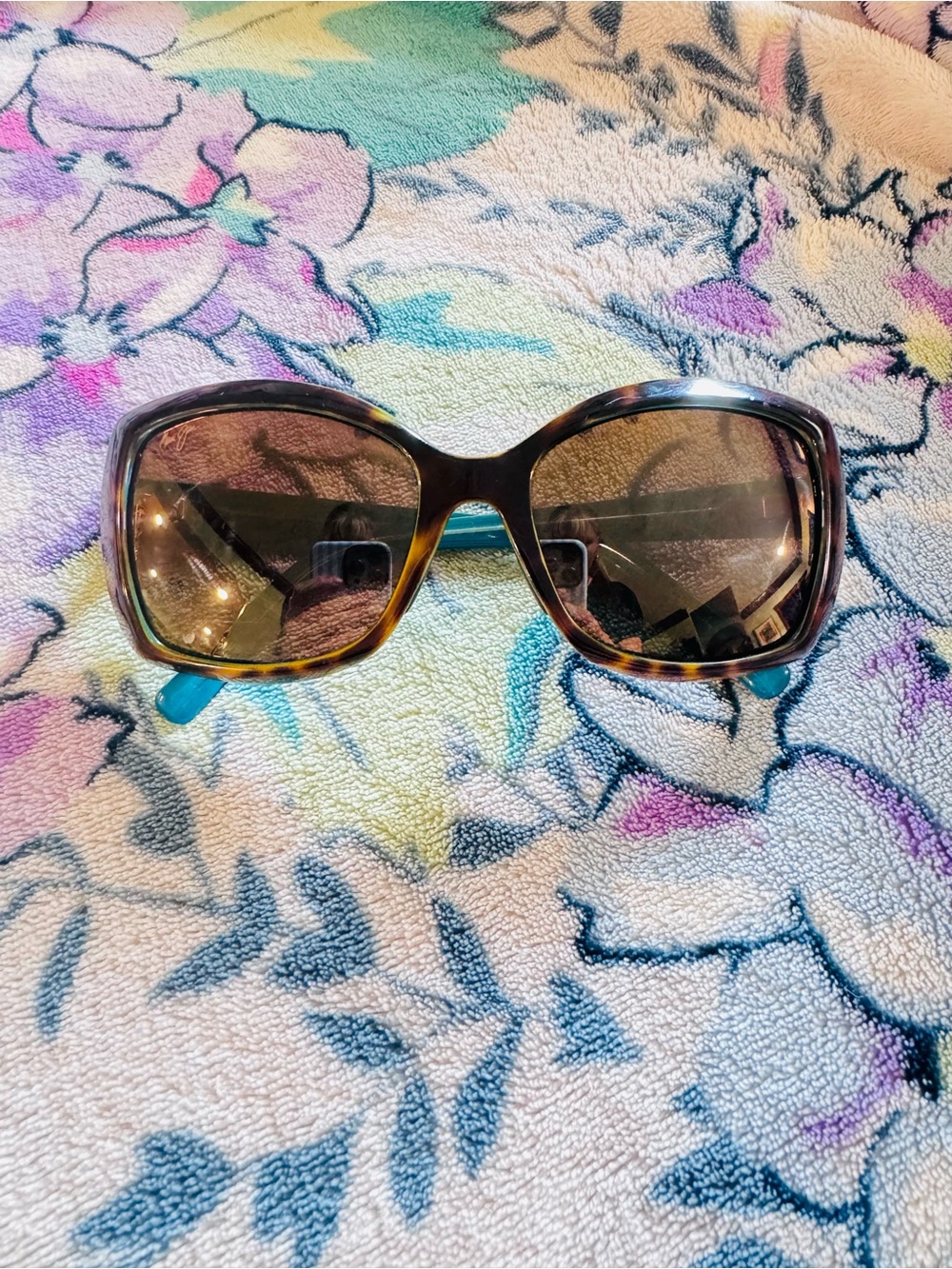 Vintage Early 2000s Maui Jim Oversized Tortoise Sunglasses